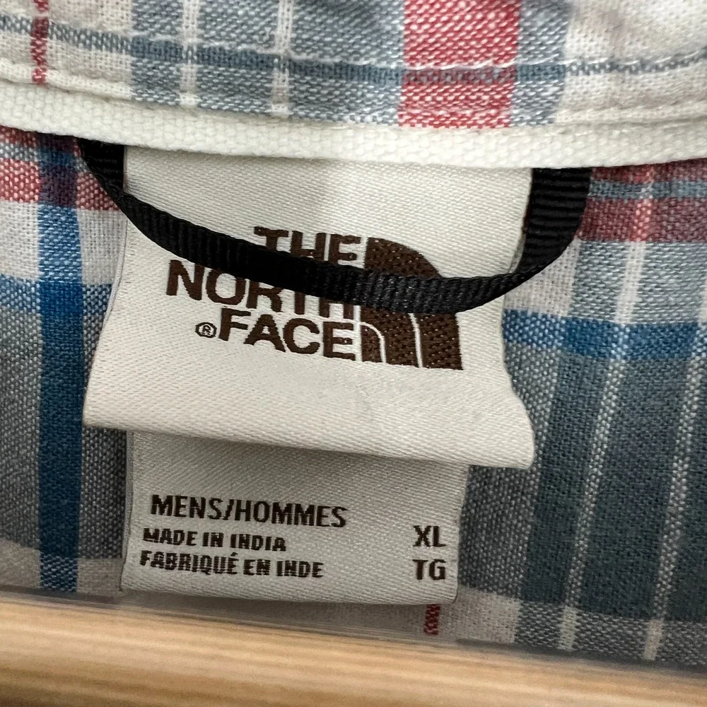The North Face Loghill Button Down Shirt Mens‎ Size XL Multi Plaid Cotton Hemp